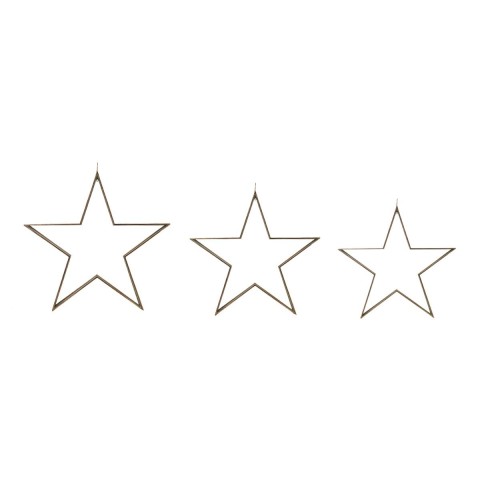 SET 3 STELLE METALLO H.106,5 CM.